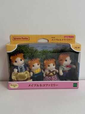 Calico Critters Maple Cat Family FS-30 Set  Sylvanian Families